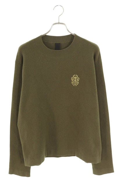Vintage Chrome hearts Tops - Chrome Hearts Dagger Cashmere Knit Sweater Green Size M - Authentic Archive