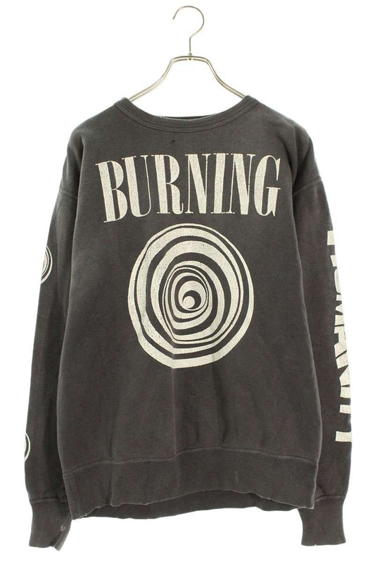 Saint Michael 23SS Vintage Crewneck Sweatshirt Black Size M