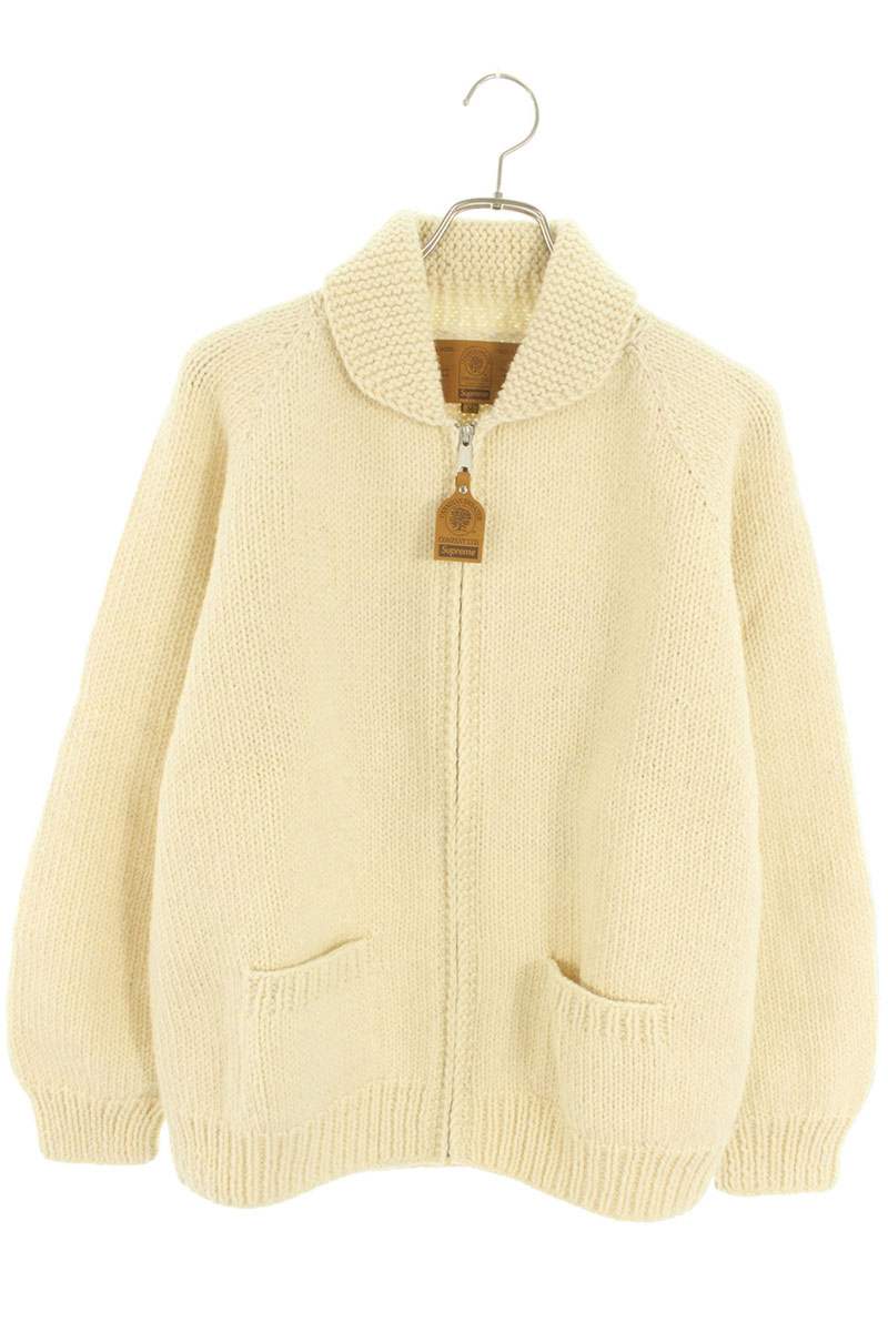 Supreme 22AW Box Logo Cowichan Sweater White Size M