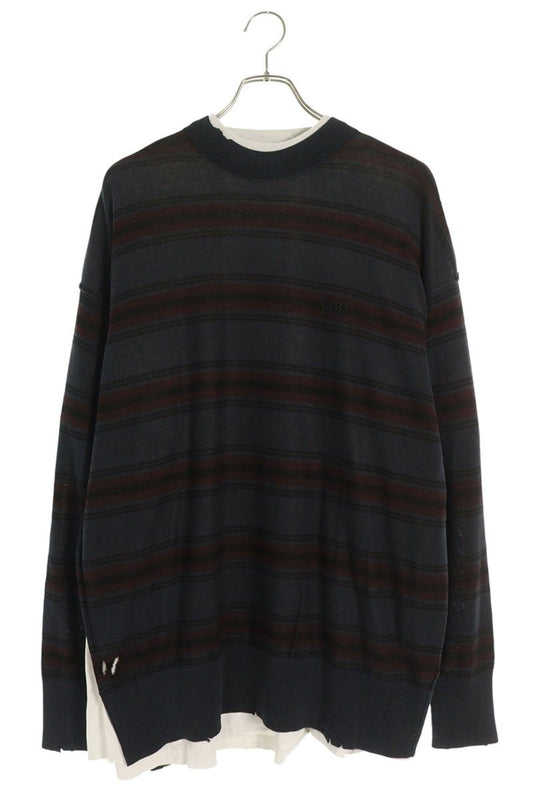 Balenciaga 25AW Boarder Sweatshirt Gray Size M