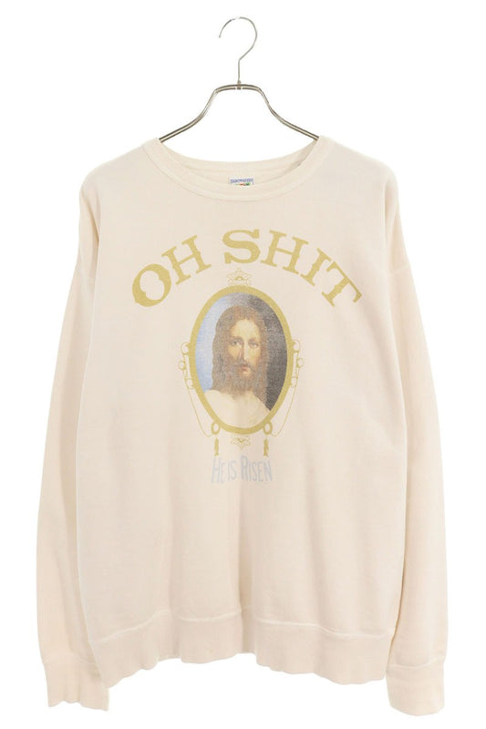 Saint Michael OHSHIT Vintage Crewneck Sweatshirt White Size XL
