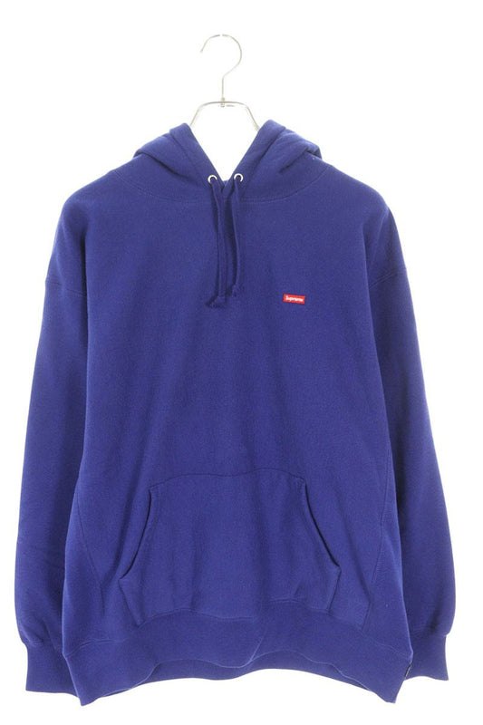 Supreme Small Box Hooded Sweatshirt Blue Size L