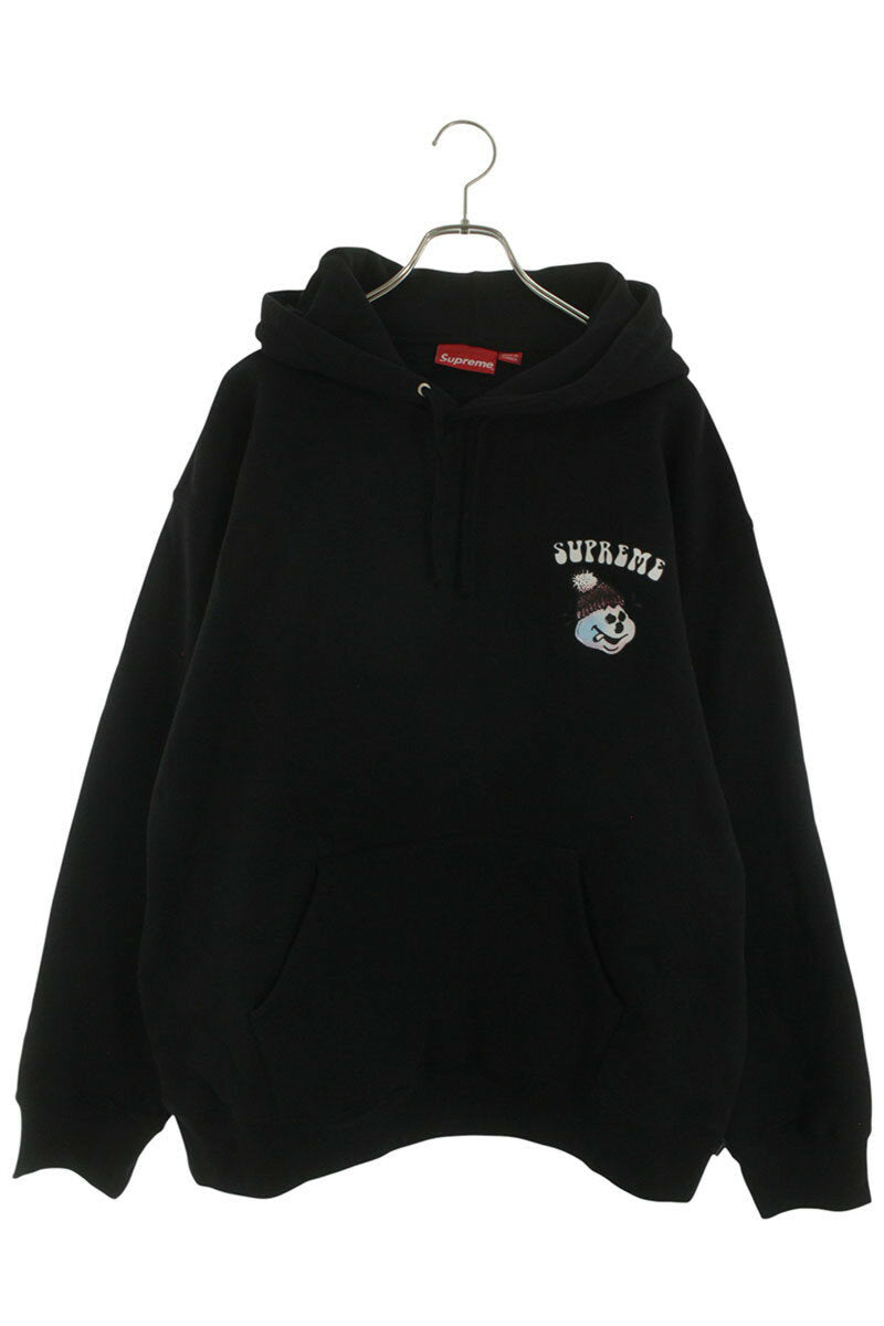 Supreme 21AW Snowman Hooded Sweatshirt Black Size XL