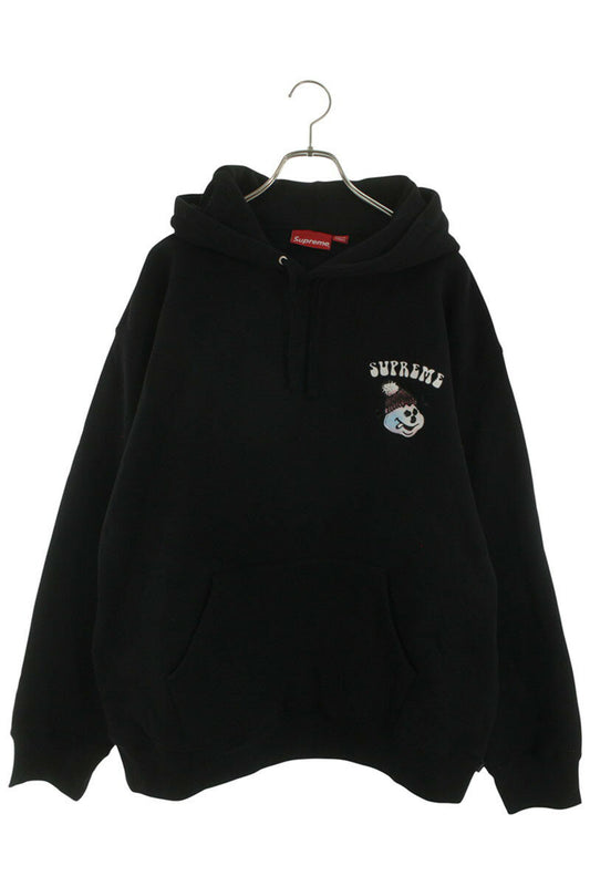 Supreme 21AW Snowman Hooded Sweatshirt Black Size XL