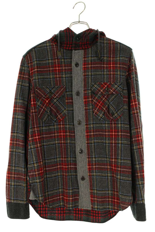 Vintage Comme des Garcons Tops - COMME des GARCONS JUNYA WATANABE MAN x PENDLETON 11AW Check Hoodie S Size S - Authentic Archive