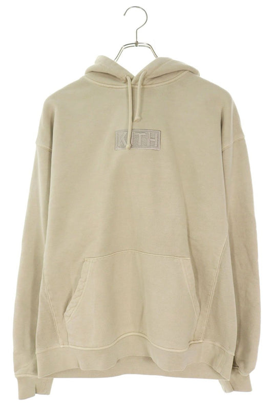 Kith Logo Pullover Hoodie Beige Size M