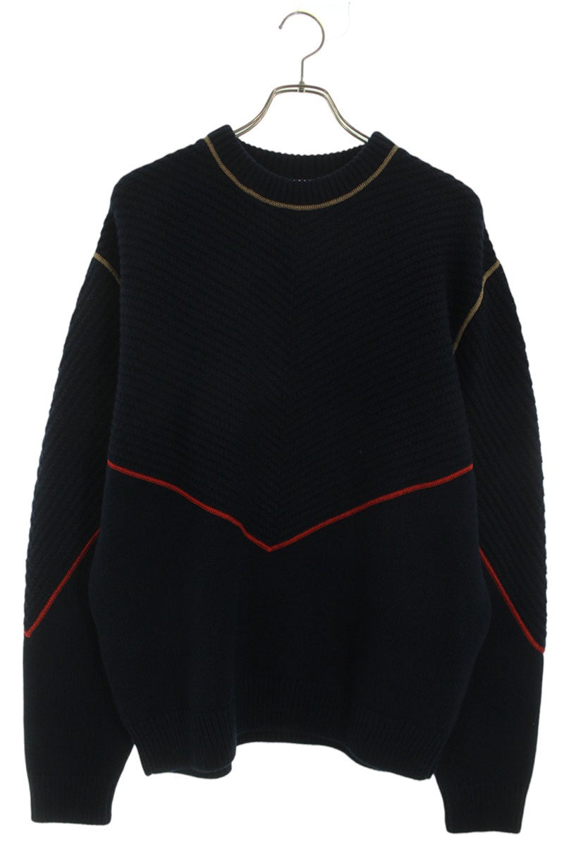 Bottega Veneta Cashmere Knit Sweater Blue Size S