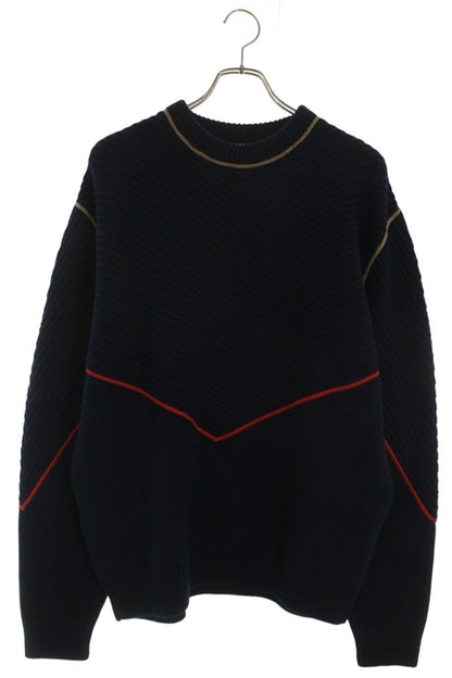 Bottega Veneta Cashmere Knit Sweater Blue Size S
