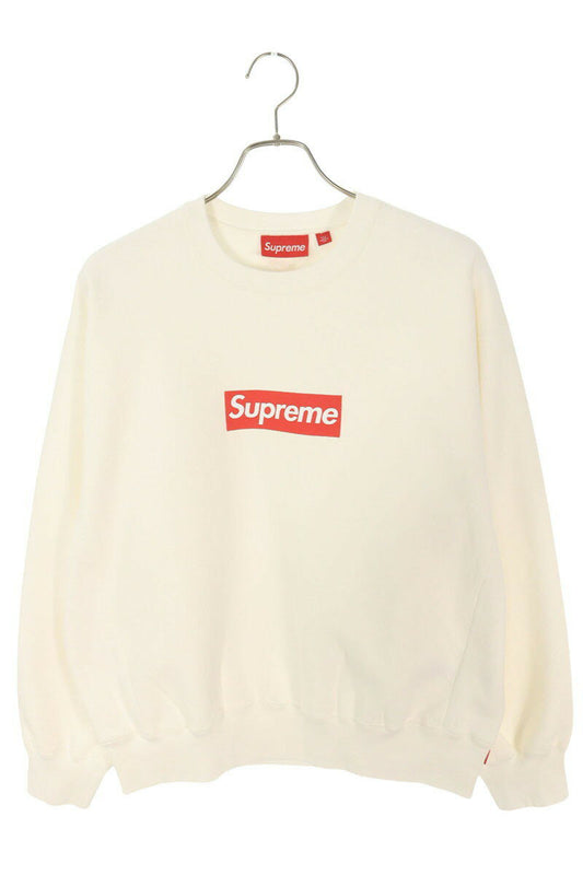 Supreme 25SS Washed Box Logo Crewneck White Size M
