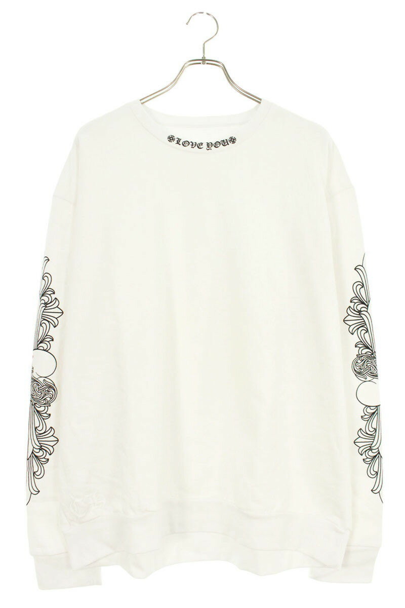 Chrome Hearts SWTSHRT PLVR Sweatshirt White Size L