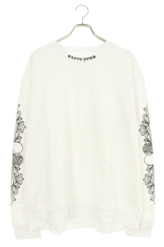 Chrome Hearts SWTSHRT PLVR Sweatshirt White Size L