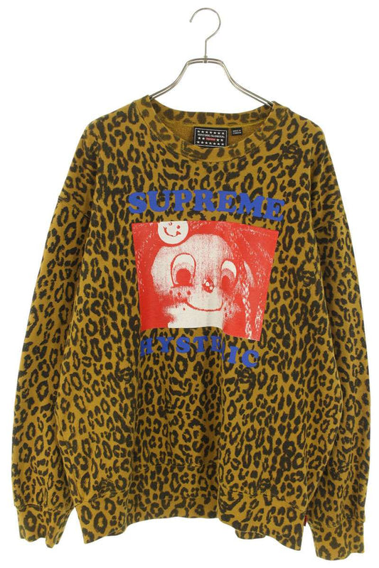 Vintage Hysteric Glamour Tops - SUPREME x HYSTERIC GLAMOUR 21SS leopard Crewneck Sweatshirt Size L - Authentic Archive