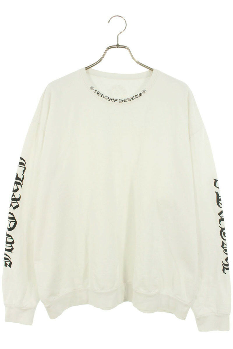 Chrome Hearts SWTSHRT PLVR Logo Sweatshirt White Size XL