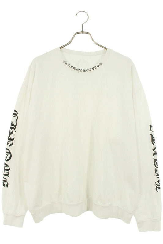 Chrome Hearts SWTSHRT PLVR Logo Sweatshirt White Size XL