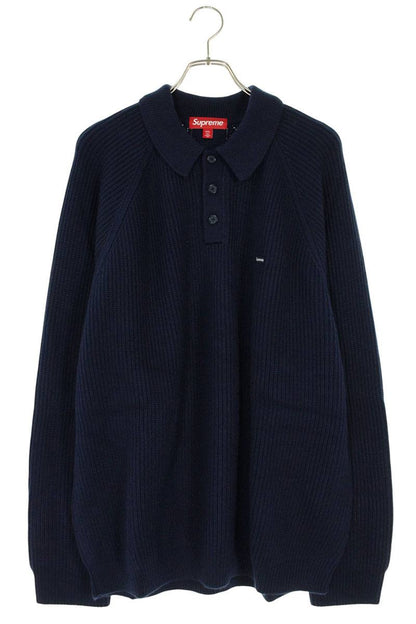 Supreme 25AW Small Box Polo Sweater Blue Size XXL