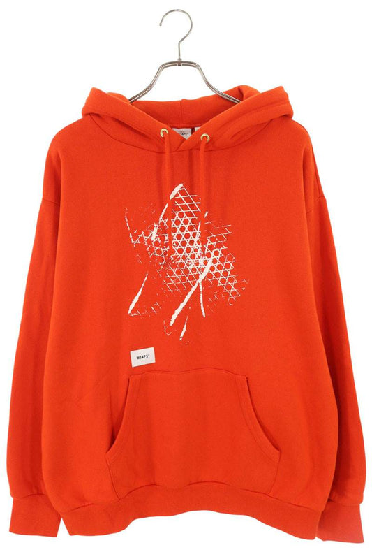 Vintage Wtaps Tops - WTAPS VANS Front Printed Pullover Hoodie Red Size 3 - Authentic Archive