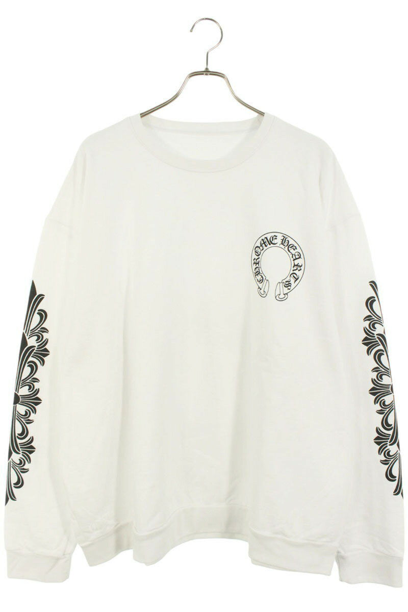 Chrome Hearts SWTSHRT PLVR Horseshoe Print Sweatshirt White x Black Size XXL
