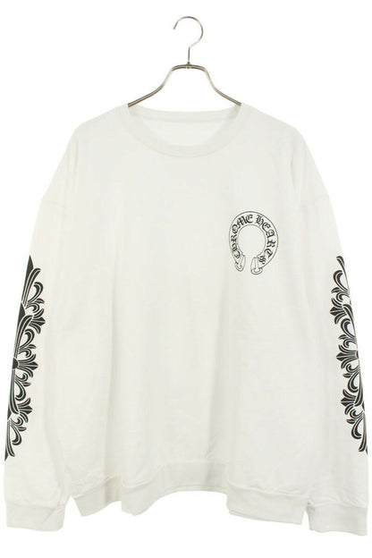 Chrome Hearts SWTSHRT PLVR Horseshoe Print Sweatshirt White x Black Size XXL