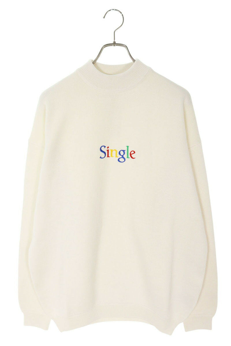 Vetements 25SS Single Logo Knit Sweater White Size XS