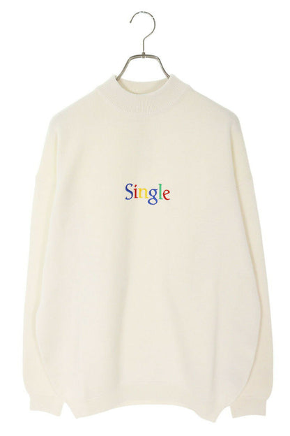 Vetements 25SS Single Logo Knit Sweater White Size XS