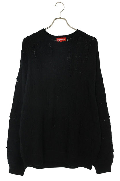 Supreme Crewneck Knit Sweater Black Size L