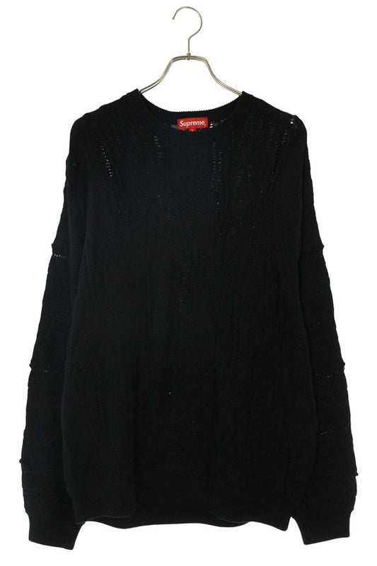 Supreme Crewneck Knit Sweater Black Size L