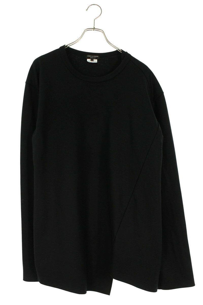 Vintage Comme des Garcons Tops - COMME des GARCONS HOMME PLUS AD2025 Deconstructed Wool Knit Black Size XL - Authentic Archive