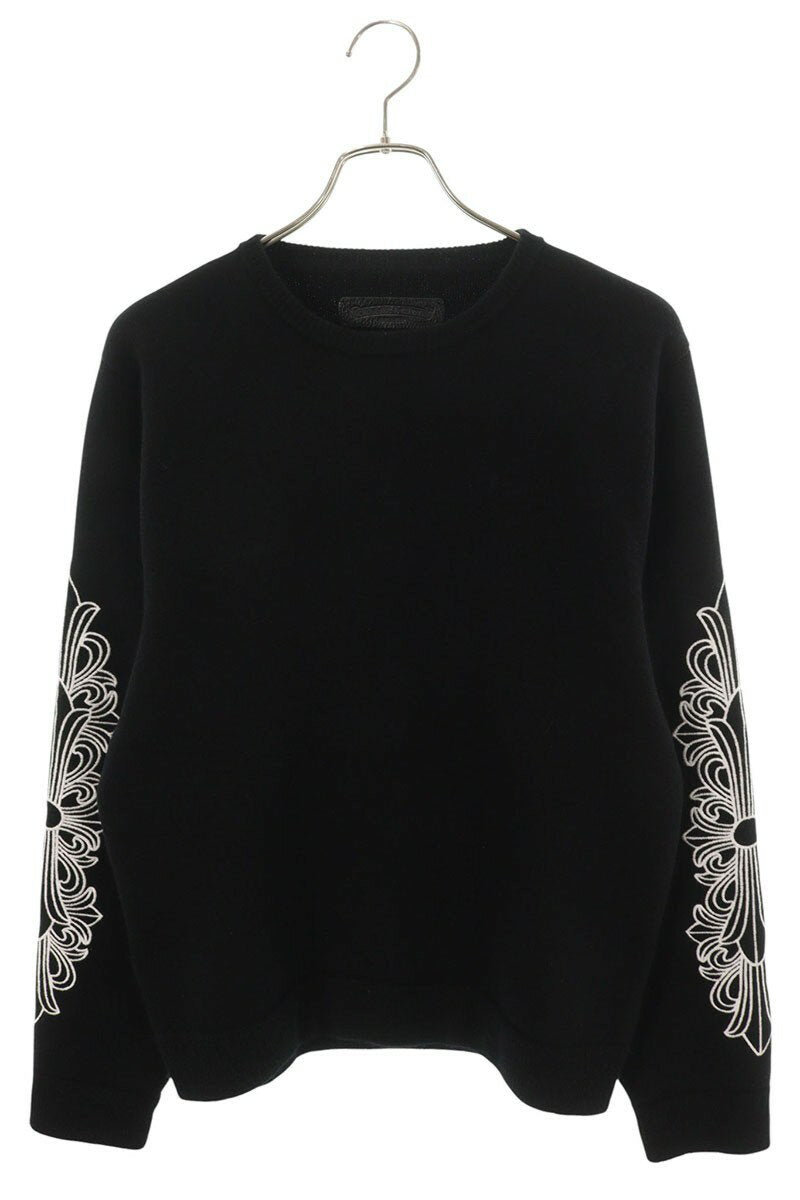 Vintage Chrome hearts Tops - Chrome Hearts Crewneck Knit Sweater Size M - Authentic Archive