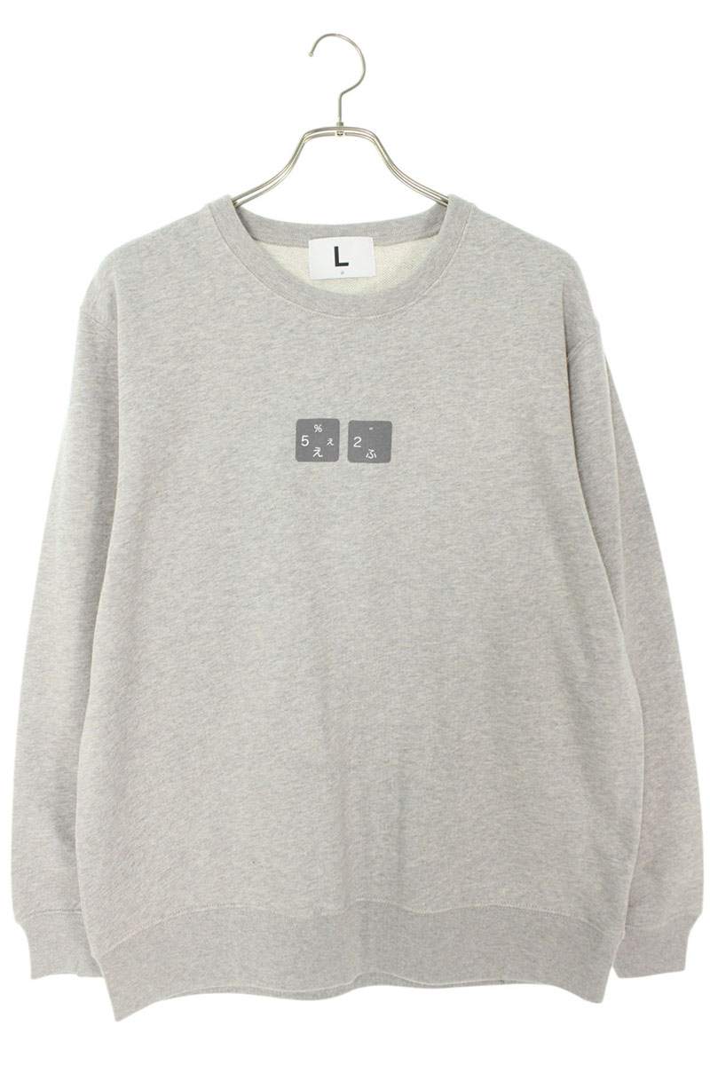SEQUEL 24SS WEEKEND Logo Print Sweatshirt Gray Size L