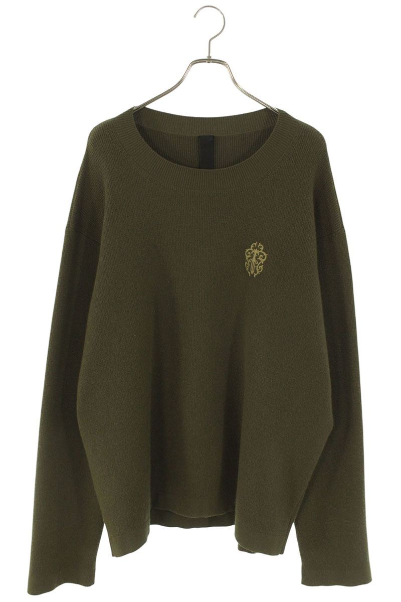 Vintage Chrome hearts Tops - Chrome Hearts Knit Sweater Green Size XL - Authentic Archive