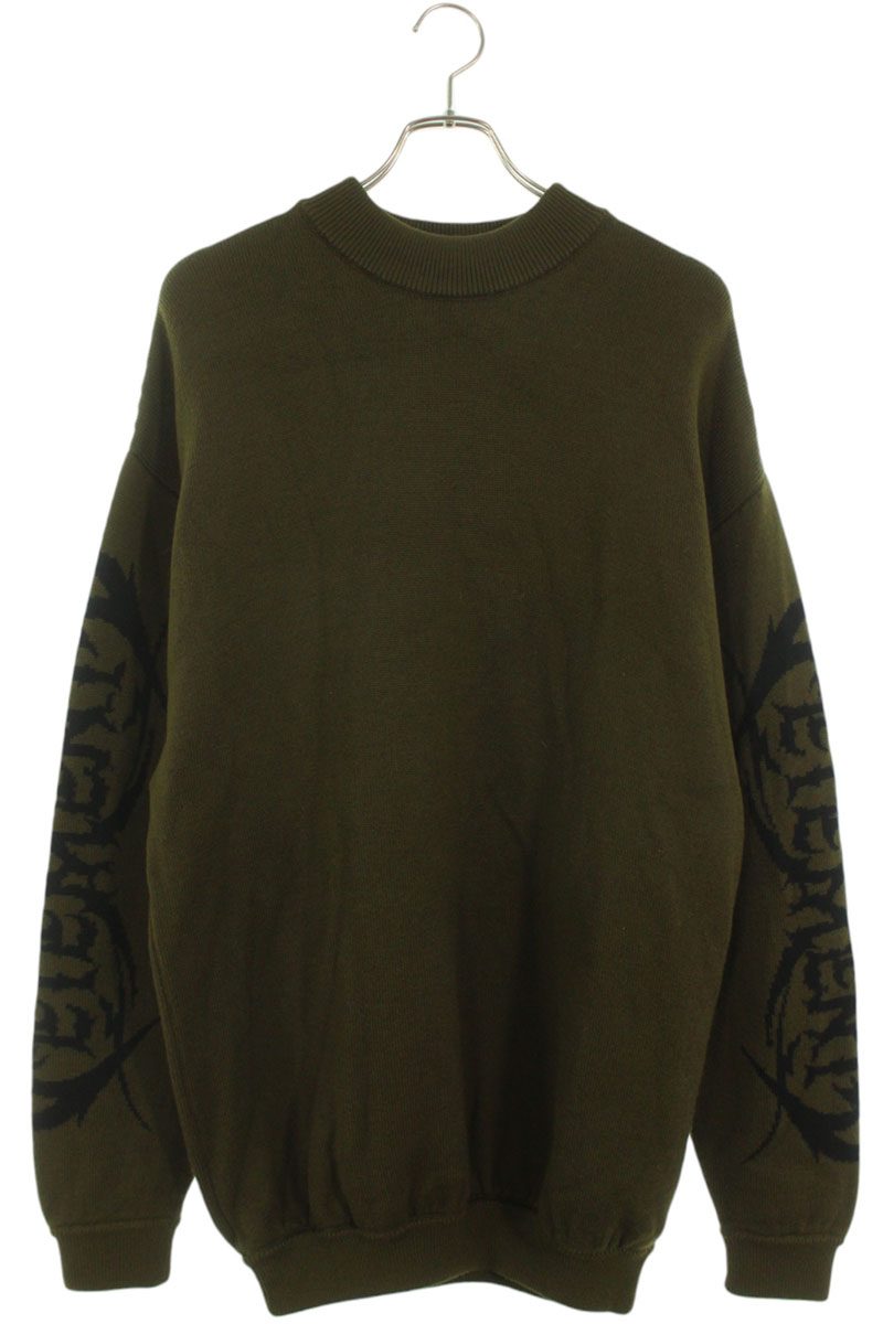 Vetements Logo Knit Sweater Green Size XS