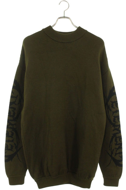 Vetements Logo Knit Sweater Green Size XS