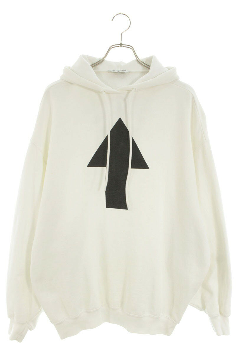 Balenciaga Arrow Wi-Fi Print Hoodie White Size XS