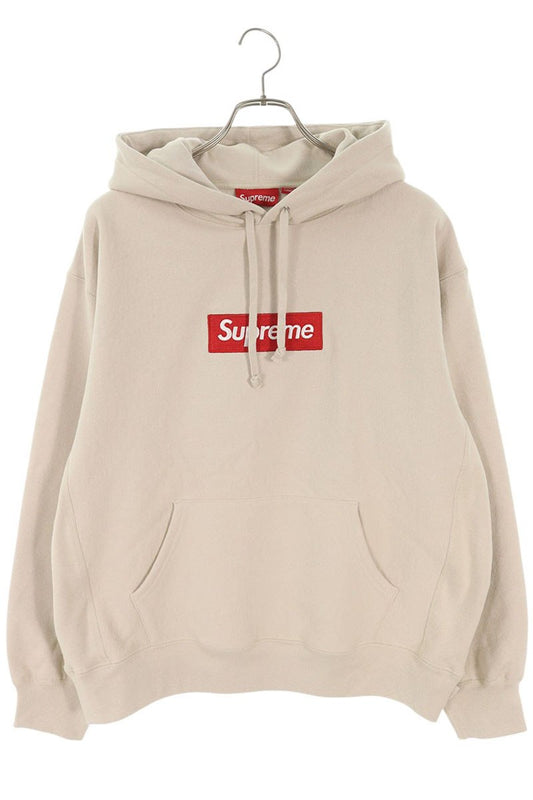 Supreme 24AW Box Logo Hooded Sweatshirt Beige Size M