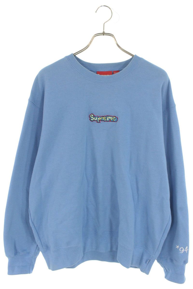 Supreme Gonz Logo Crewneck Logo Crewneck Sweatshirt Blue Size M