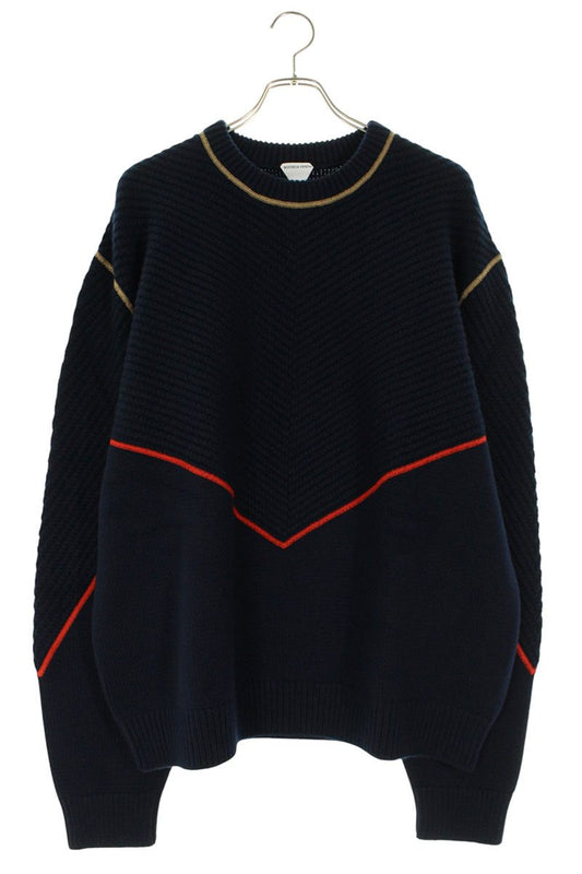 Bottega Veneta Cashmere Knit Sweater Blue Size XL