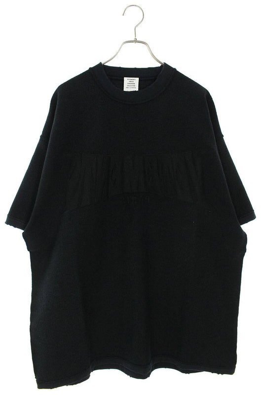 Vetements 23AW BLACK Distressed Sweatshirt Black Size XS