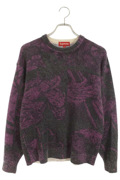 Supreme 21AW The Crow Sweater Purple Size S