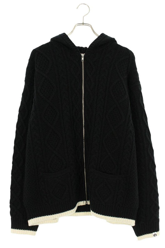 Vintage Supreme Tops - SUPREME x GOODENOUGH 25SS Zip Up Knit Sweater Black Size L - Authentic Archive