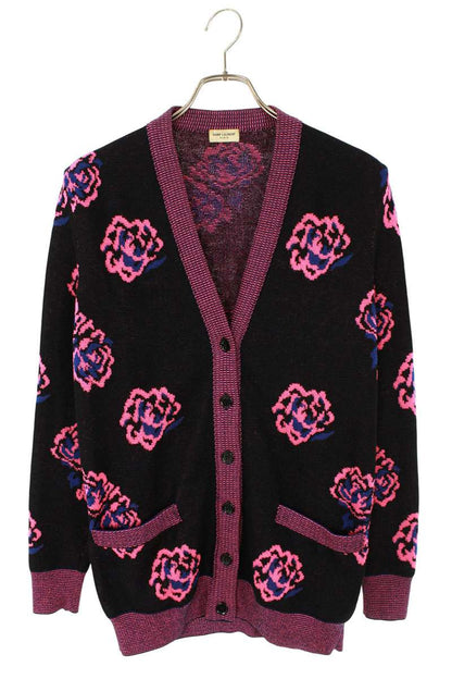 Saint Laurent Paris All-Over Print Cardigan Size XS