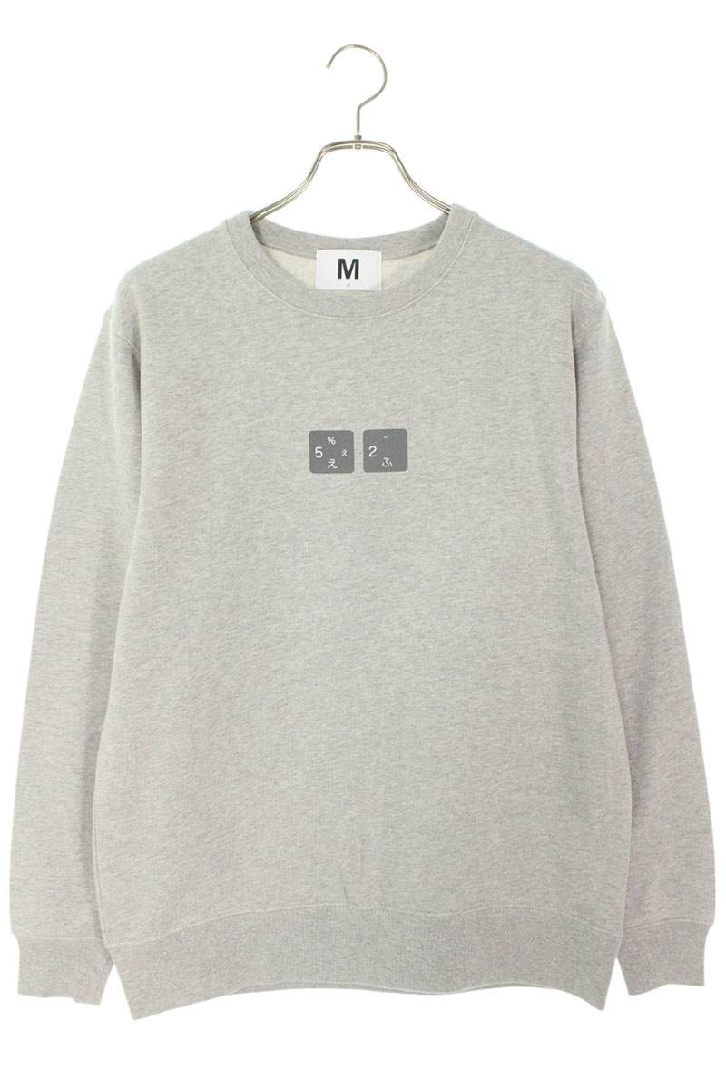 SEQUEL 24SS WEEKEND Logo Print Sweatshirt Gray Size M