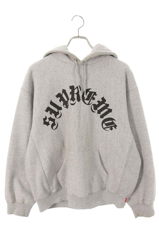 Supreme 24AW Printed Arc Hooded Sweatshirt Gray Size M