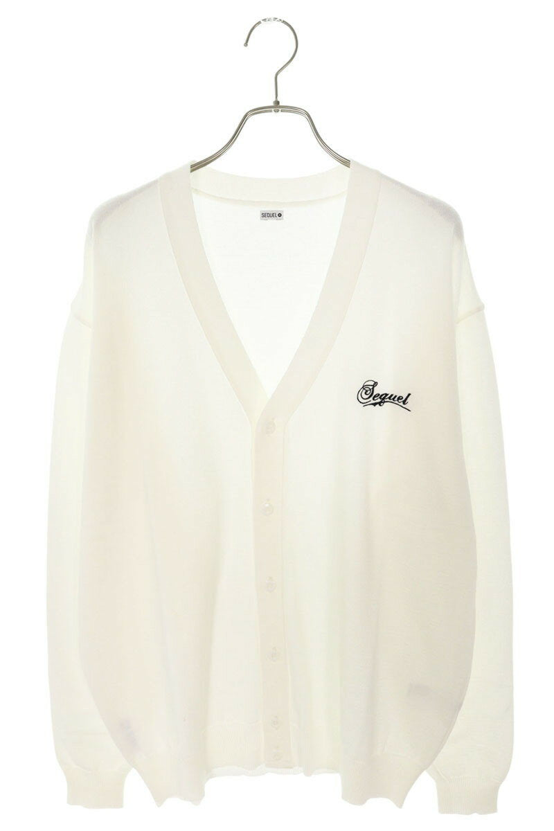 SEQUEL 23AW Logo Embroidered Knit Cardigan 23AW-KN Size L