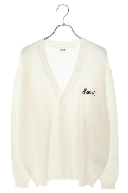 SEQUEL 23AW Logo Embroidered Knit Cardigan 23AW-KN Size L