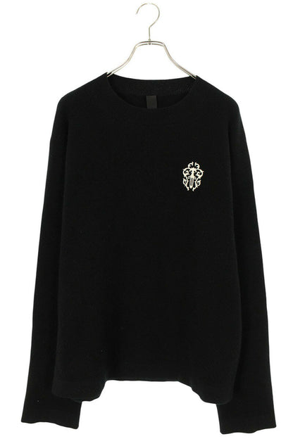 Vintage Chrome hearts Tops - Chrome Hearts Dagger Cashmere Knit Sweater Size M Black x Silver - Authentic Archive