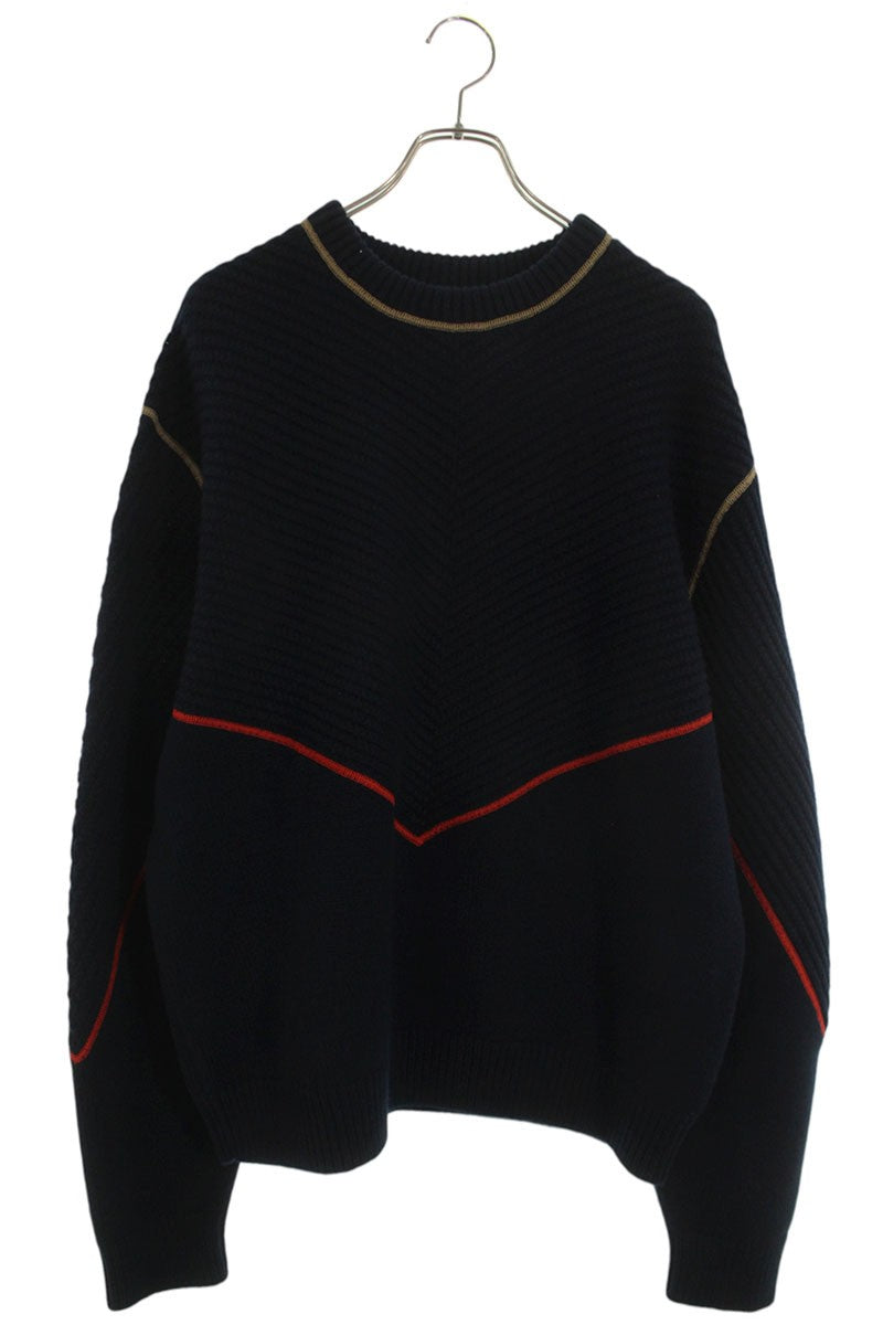Bottega Veneta Cashmere Knit Sweater Blue Size M
