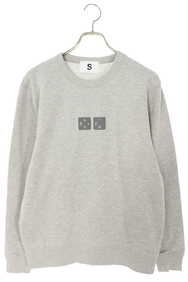 SEQUEL 24SS WEEKEND Logo Print Sweatshirt Gray Size S