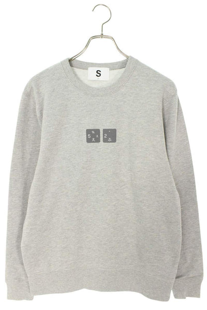 SEQUEL 24SS WEEKEND Logo Print Sweatshirt Gray Size S