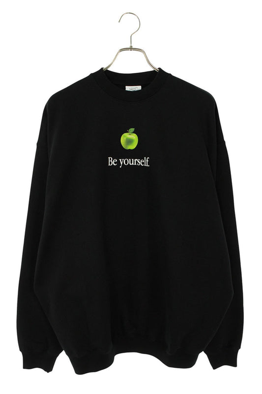 Vetements 25AW BLACK Beyourself Oversized Sweatshirt Black Size XS