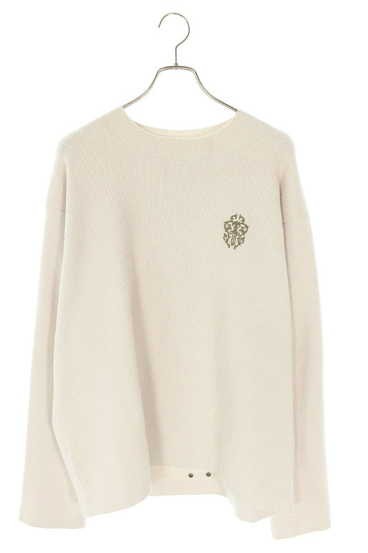 Vintage Chrome hearts Tops - Chrome Hearts Knit Sweater Beige Size XL - Authentic Archive